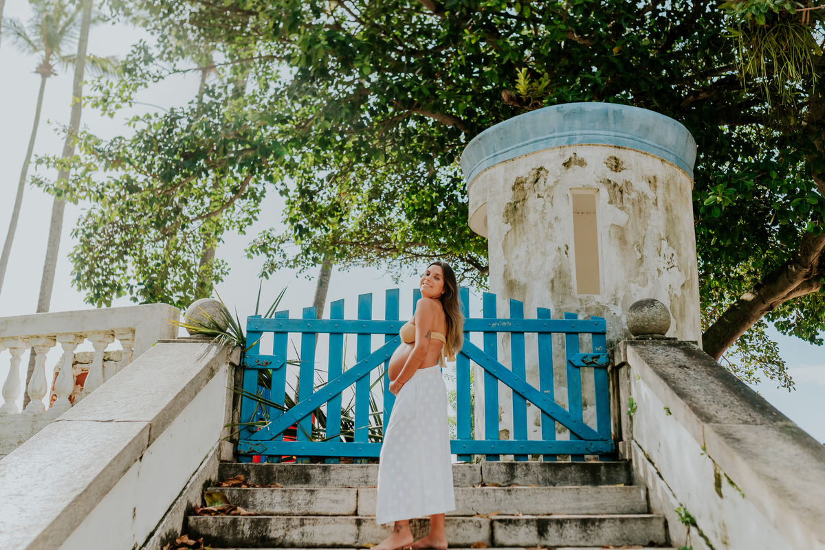 fotografia ensaio gestante praia vermelha urca Rio de Janeiro externo a espera da lua 