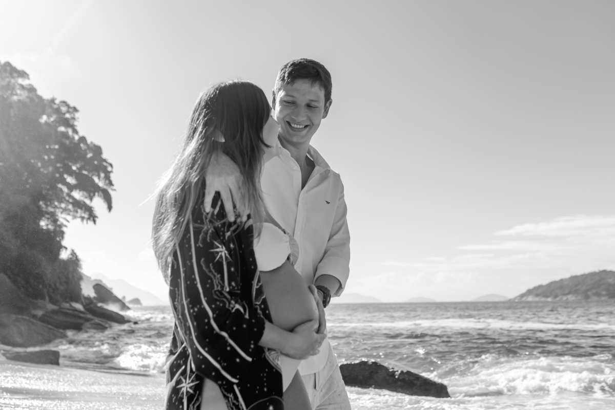 fotografia ensaio gestante praia vermelha urca Rio de Janeiro externo a espera da lua 