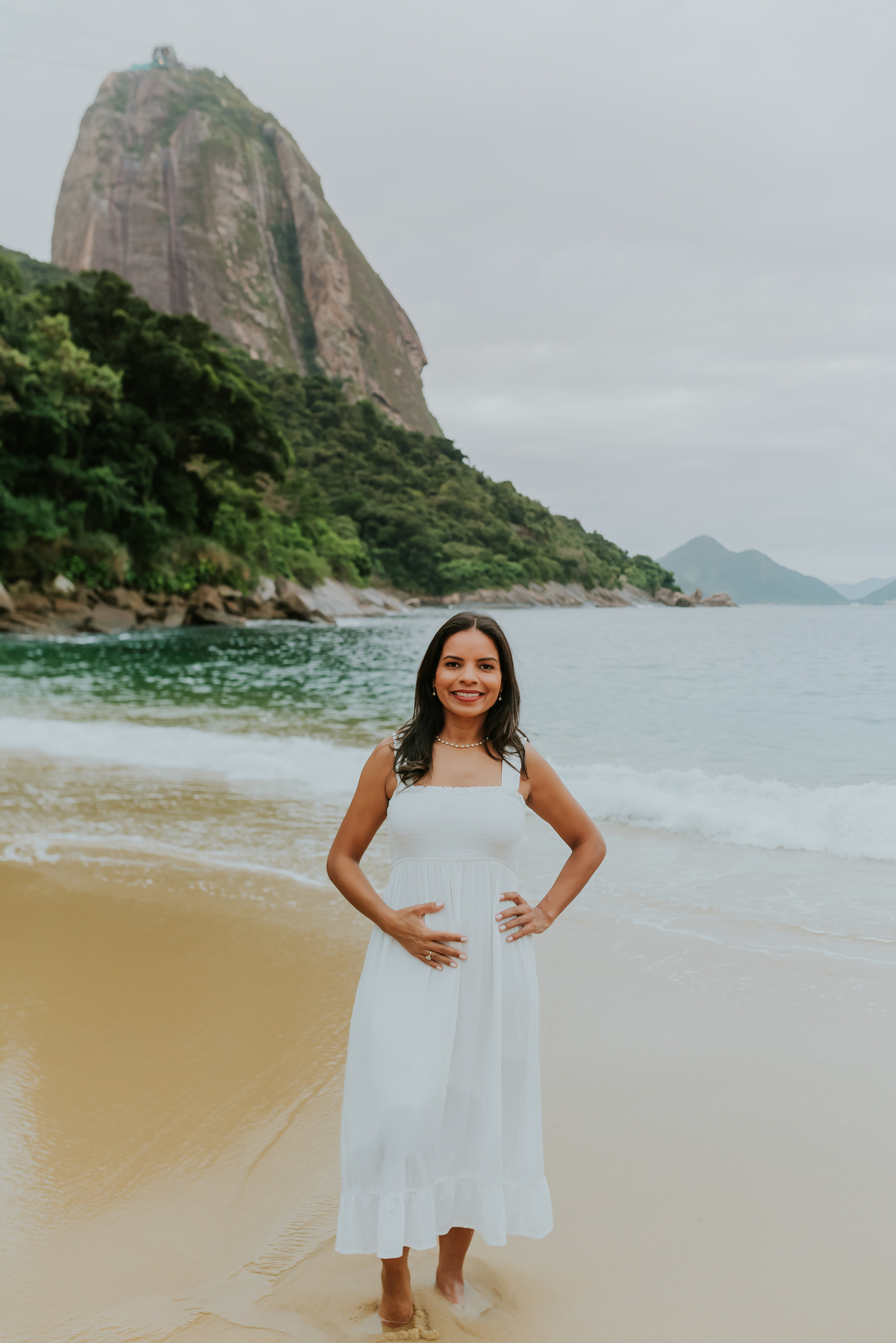 fotografia ensaio gestante revelação praia vermelha urca Rio de Janeiro a espera da Luiza fotografa familia rj 