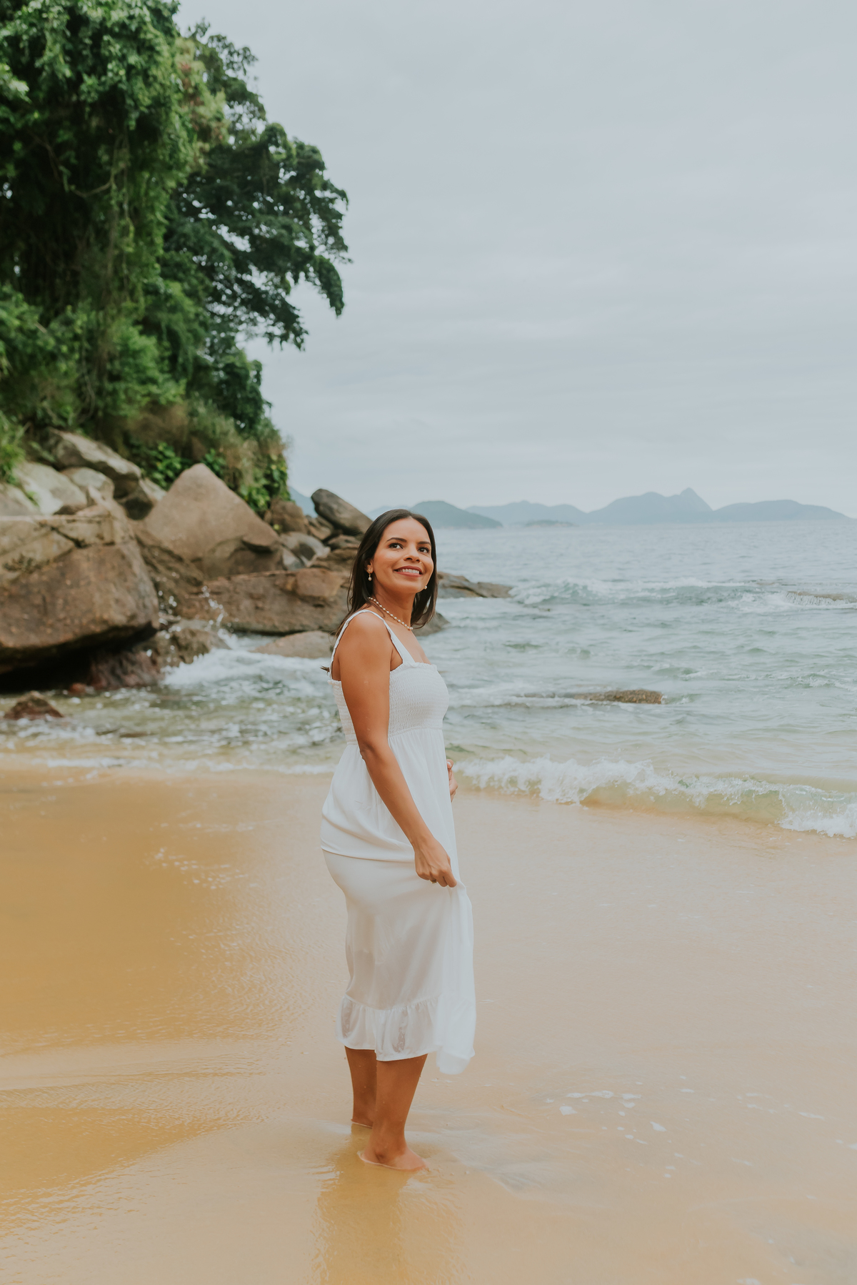 fotografia ensaio gestante revelação praia vermelha urca Rio de Janeiro a espera da Luiza fotografa familia rj 