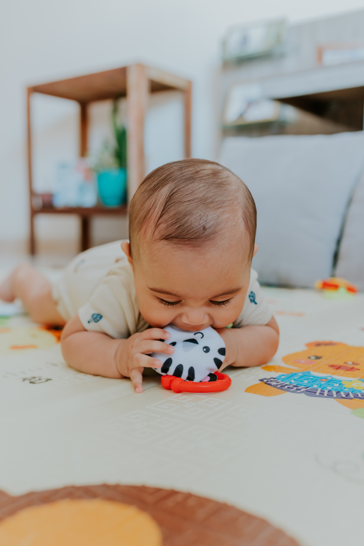 fotografia ensaio familia em casa acompanhamento Theo 5 meses ilha do governador fotografa rio de janeiro