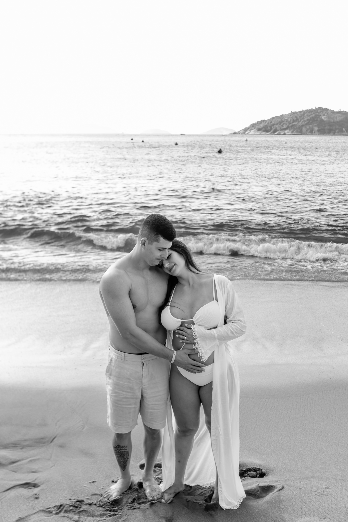 fotografia ensaio de gestante externo praia vermelha urca rio de janeiro fotografa familia a espera da Luiza 