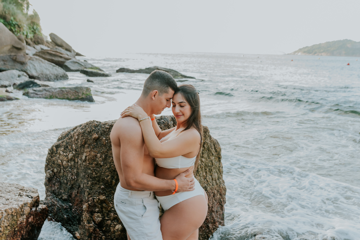 fotografia ensaio de gestante externo praia vermelha urca rio de janeiro fotografa familia a espera da Mariana