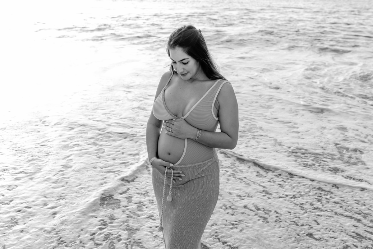 fotografia ensaio de gestante externo praia vermelha urca rio de janeiro fotografa familia a espera da Mariana