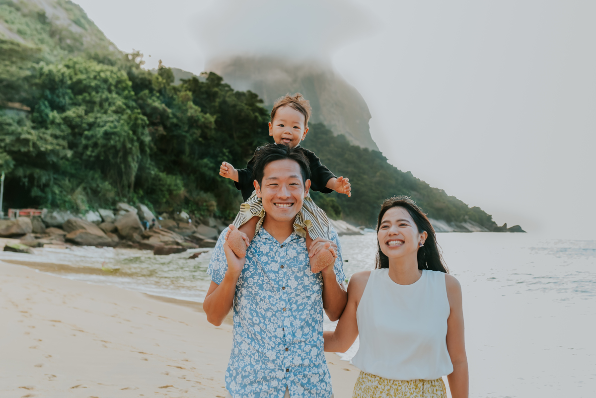 fotografia ensaio familia Rio de Janeiro praia vermelha urca lio japoneses fotografa 