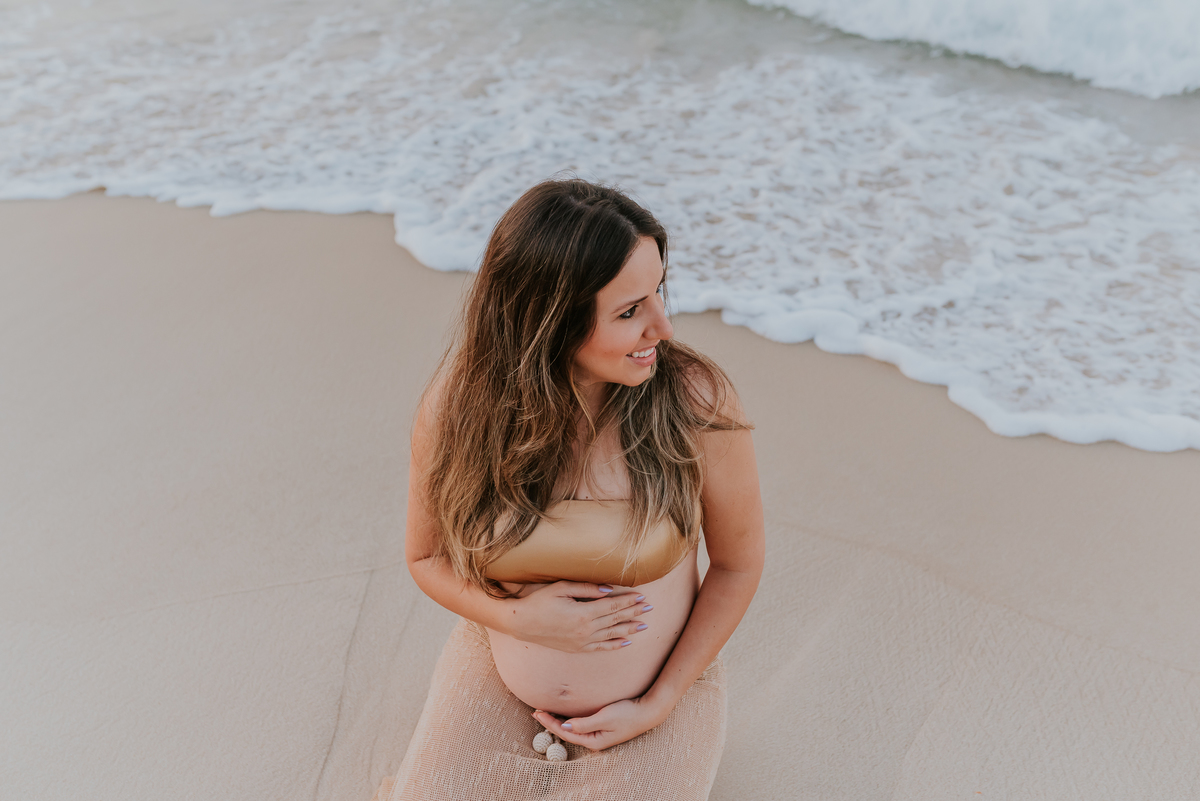 ensaio gestante amanhecer praia barra da Tijuca Rio de Janeiro fotografa familia rj 
