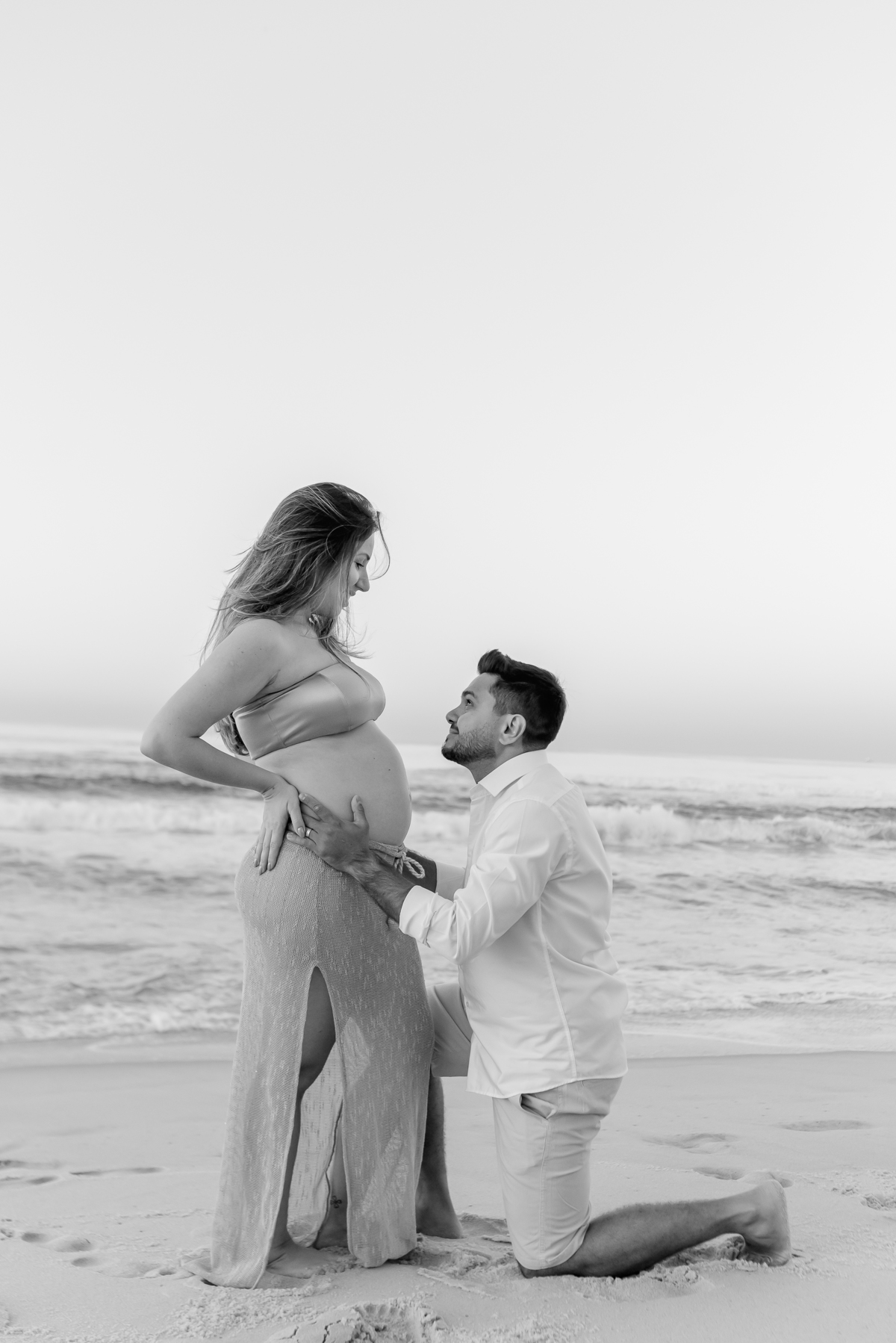 ensaio gestante amanhecer praia barra da Tijuca Rio de Janeiro fotografa familia rj 