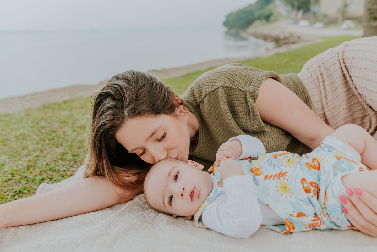 ensaio familia acompanhamento 3 meses Noah externo ilha do governador quebra coco jardim Guanabara fotografia rj 