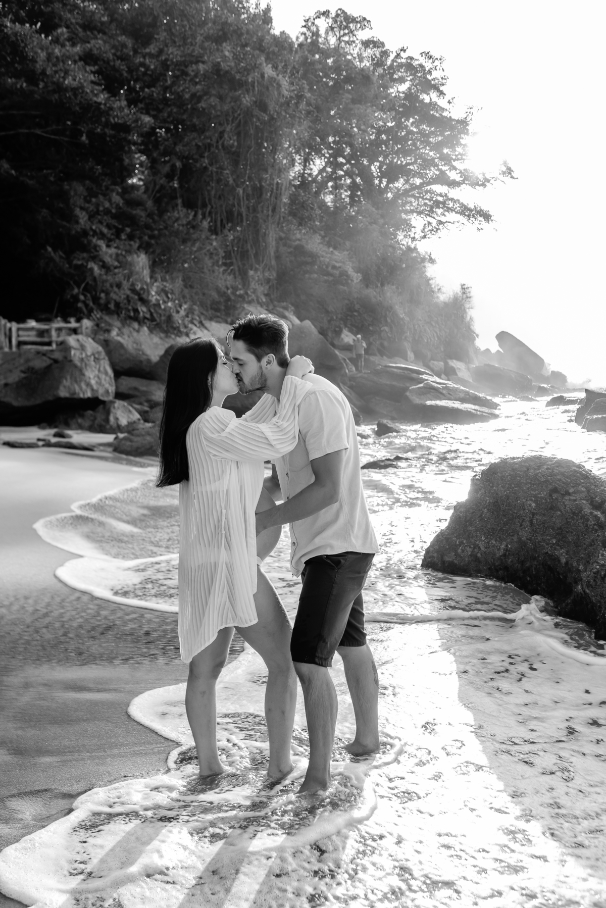 fotografia ensaio de gestante externo praia vermelha urca Rio de Janeiro a espera do Levi amanhecer fotografa família bruna guerson 