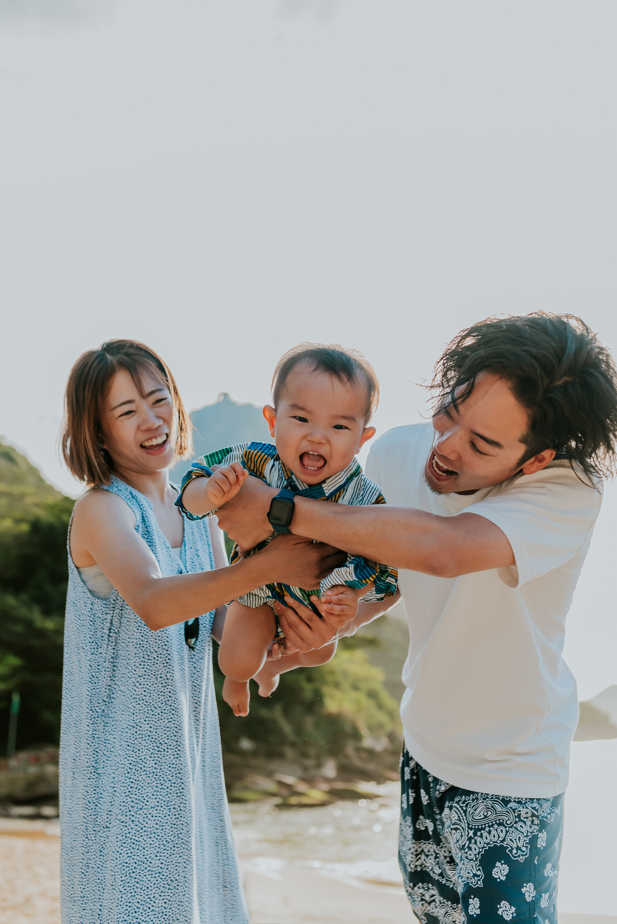 fotografia ensaio família externo praia vermelha urca Rio de Janeiro japonês fotografa Bruna guerson 