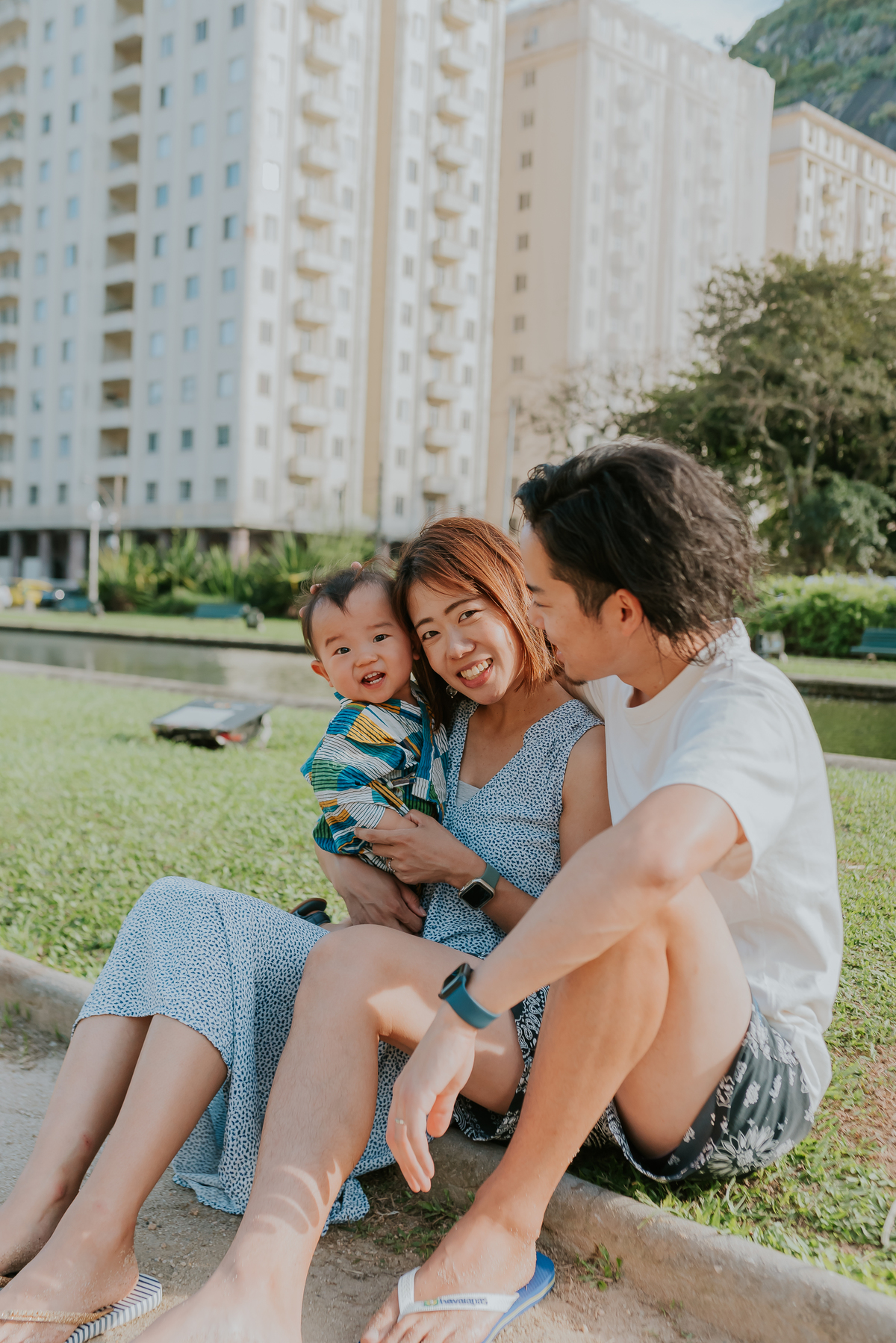fotografia ensaio família externo praia vermelha urca Rio de Janeiro japonês fotografa Bruna guerson 