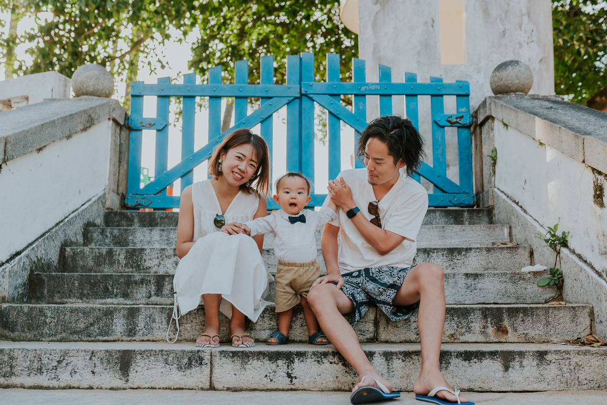 fotografia ensaio família externo praia vermelha urca Rio de Janeiro japonês fotografa Bruna guerson 