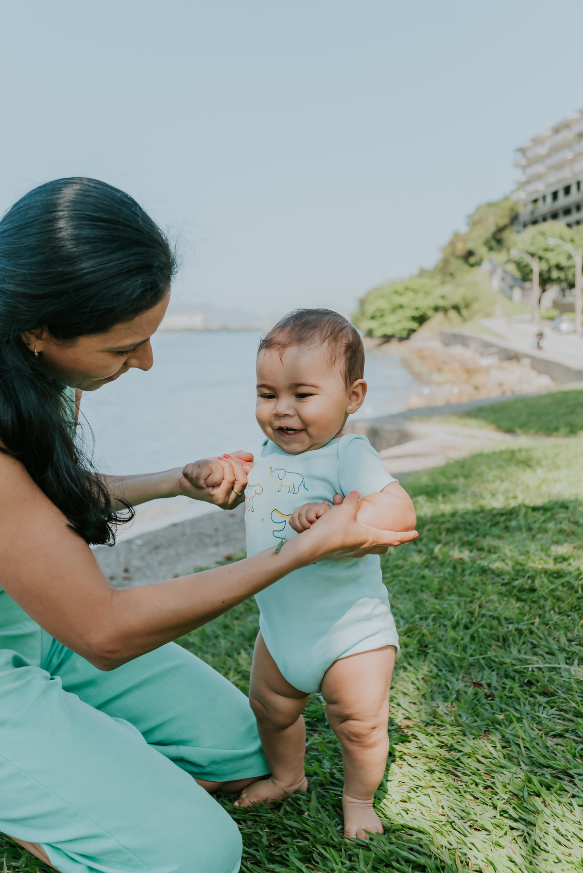 fotografia ensaio família externo quebra coco ilha do governador 8 meses do Theo acompanhamento rio de janeiro