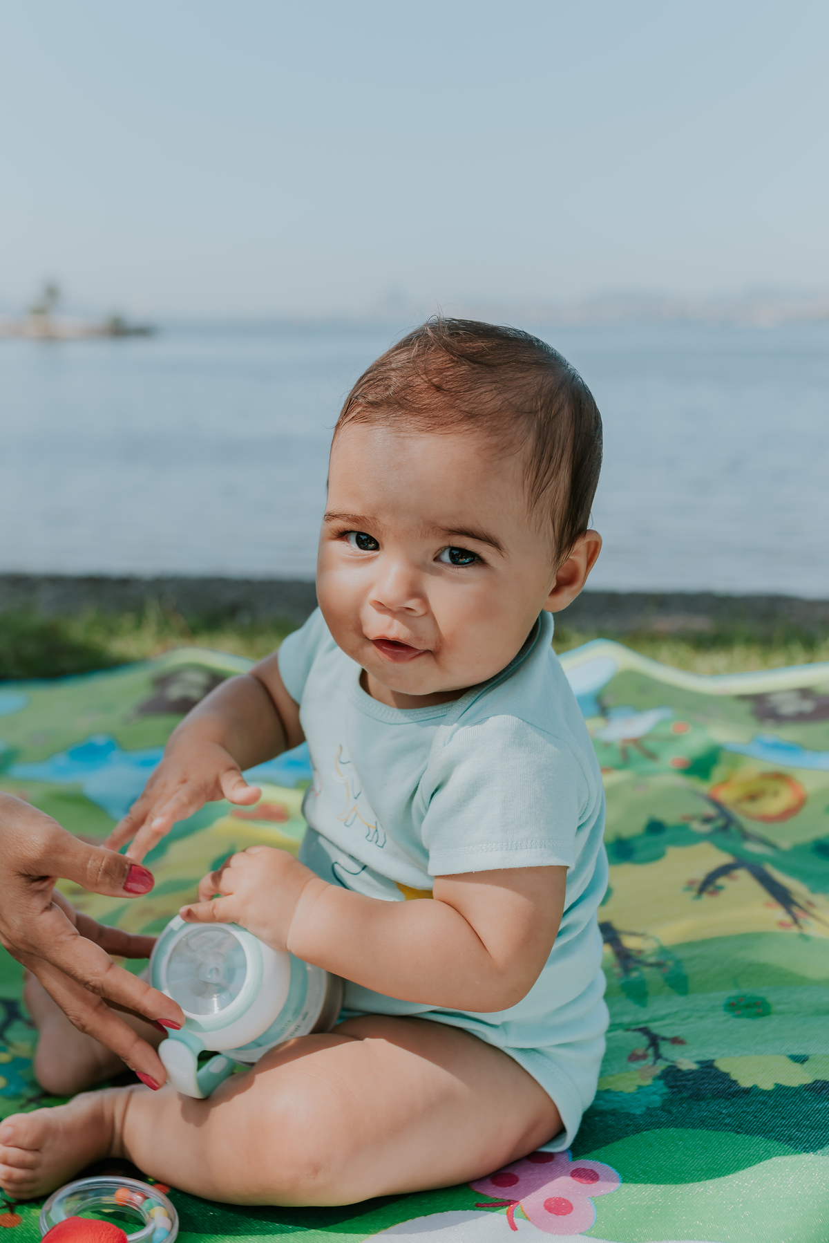 fotografia ensaio família externo quebra coco ilha do governador 8 meses do Theo acompanhamento rio de janeiro