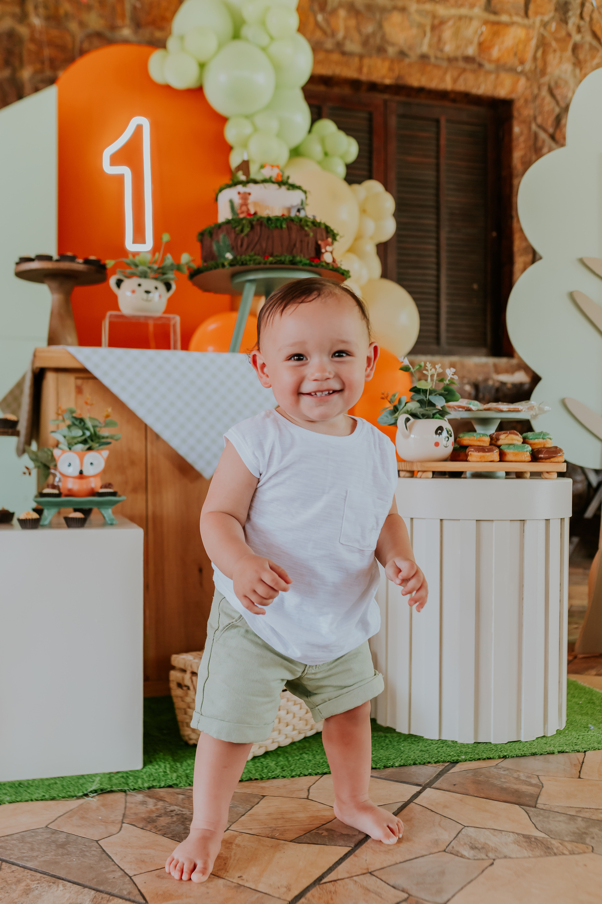 fotografia festa infantil tema raposa Rio de Janeiro 1 ano Nicolas fotografa familia recreio