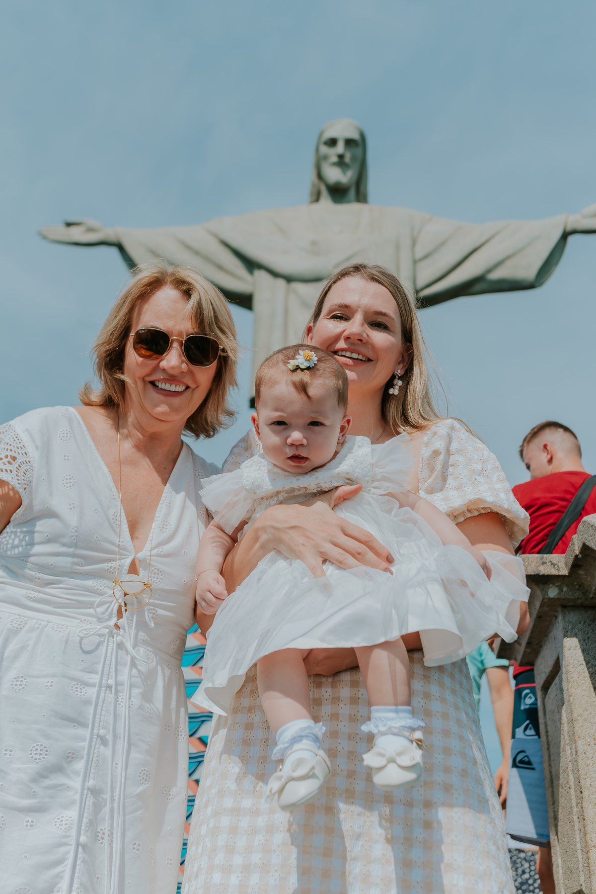 fotografa Rio de Janeiro familia fotografia batizado cristo redentor rj bruna Guerson batismo Sofia 