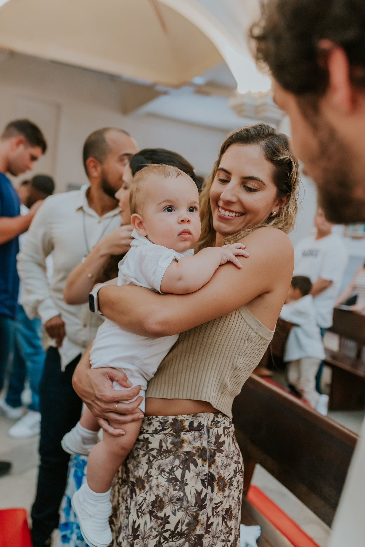 fotografia batizado fotografa familia batismo Gabriel paroquia São Francisco de paula barra da Tijuca rio de janeiro 