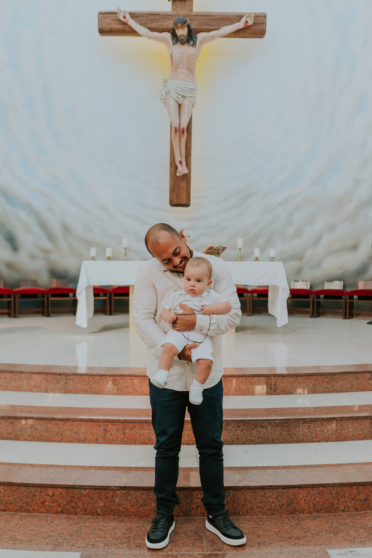 fotografia batizado fotografa familia batismo Gabriel paroquia São Francisco de paula barra da Tijuca rio de janeiro 