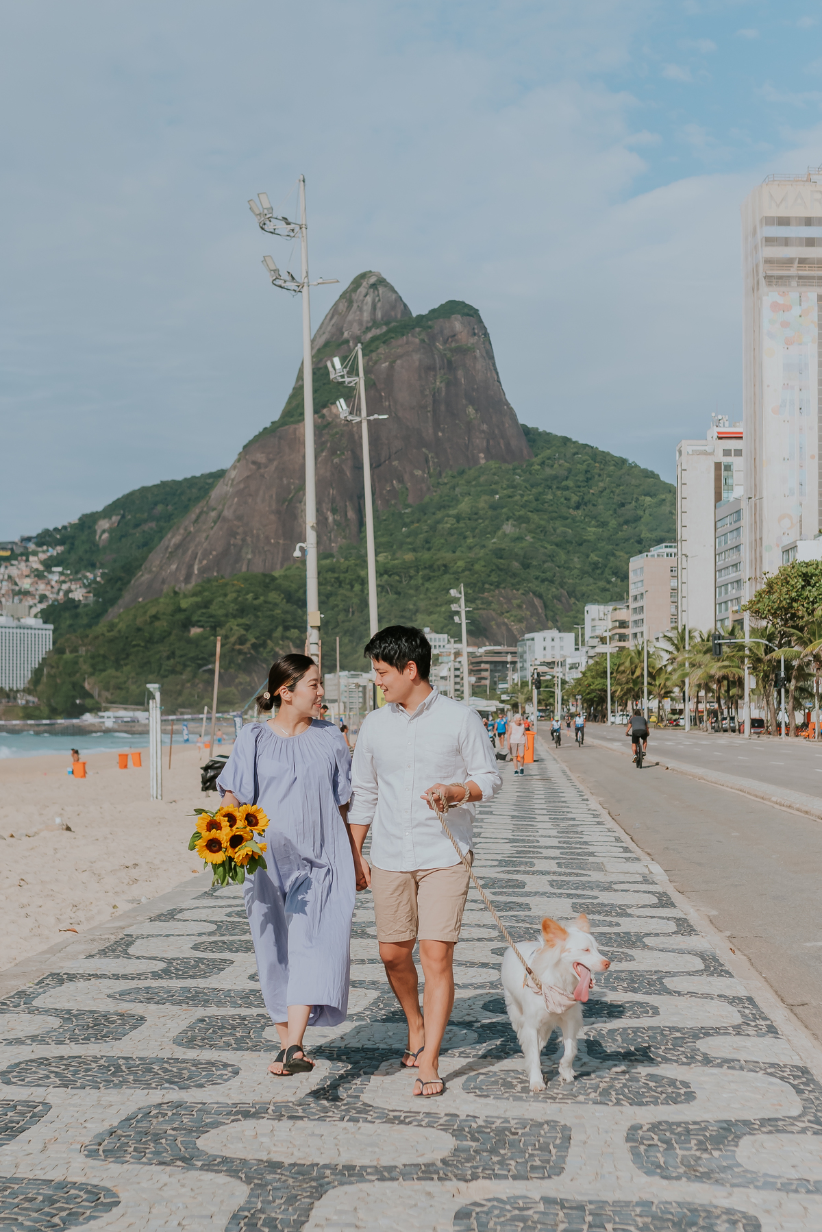 fotografia ensaio externo gestante familia na praia Leblon Rio de Janeiro fotografa bruna guerson