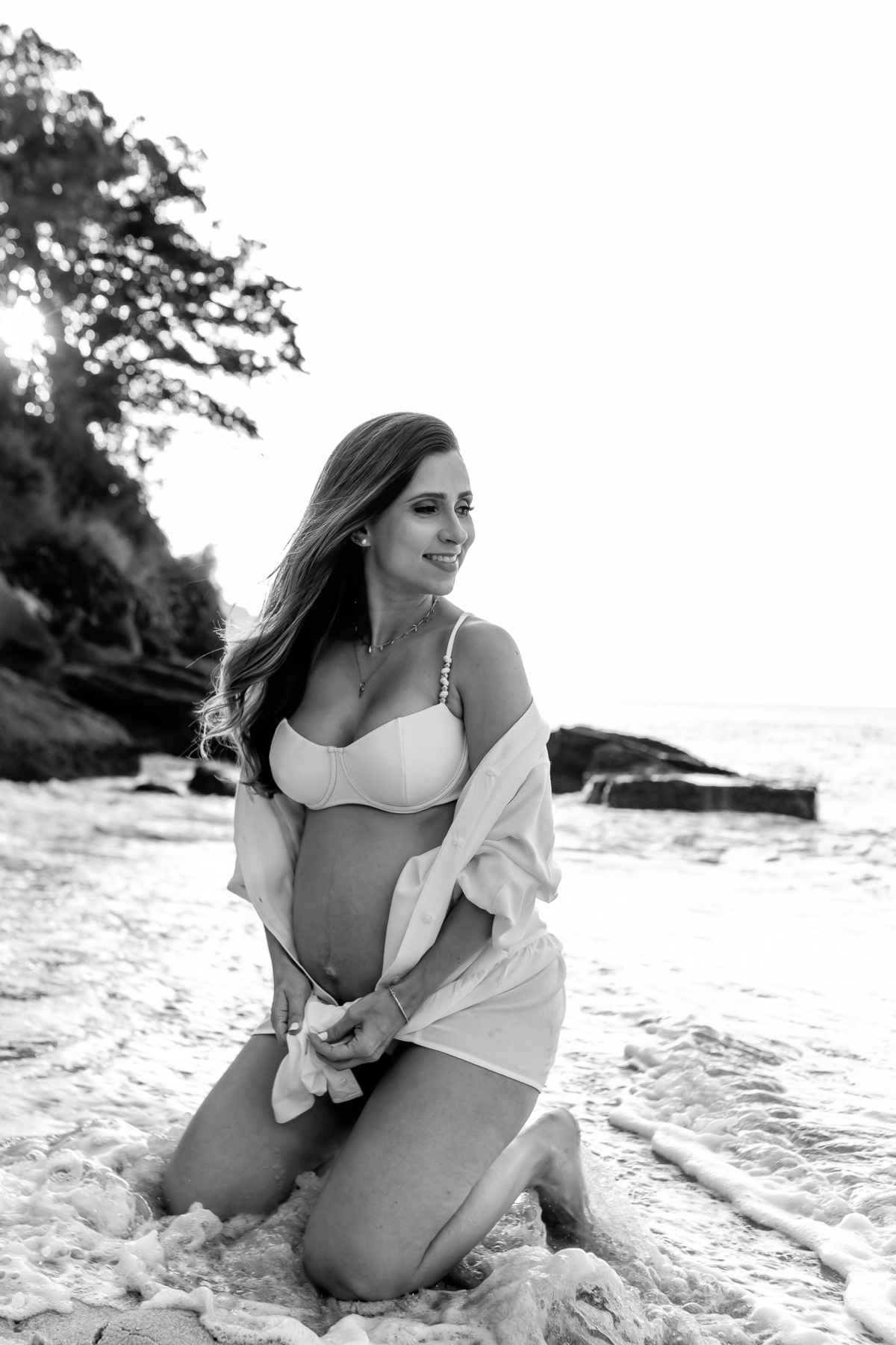 fotografia ensaio de gestante externo praia amanhecer Rio de Janeiro praia vermelha urca rj fotografa familia 