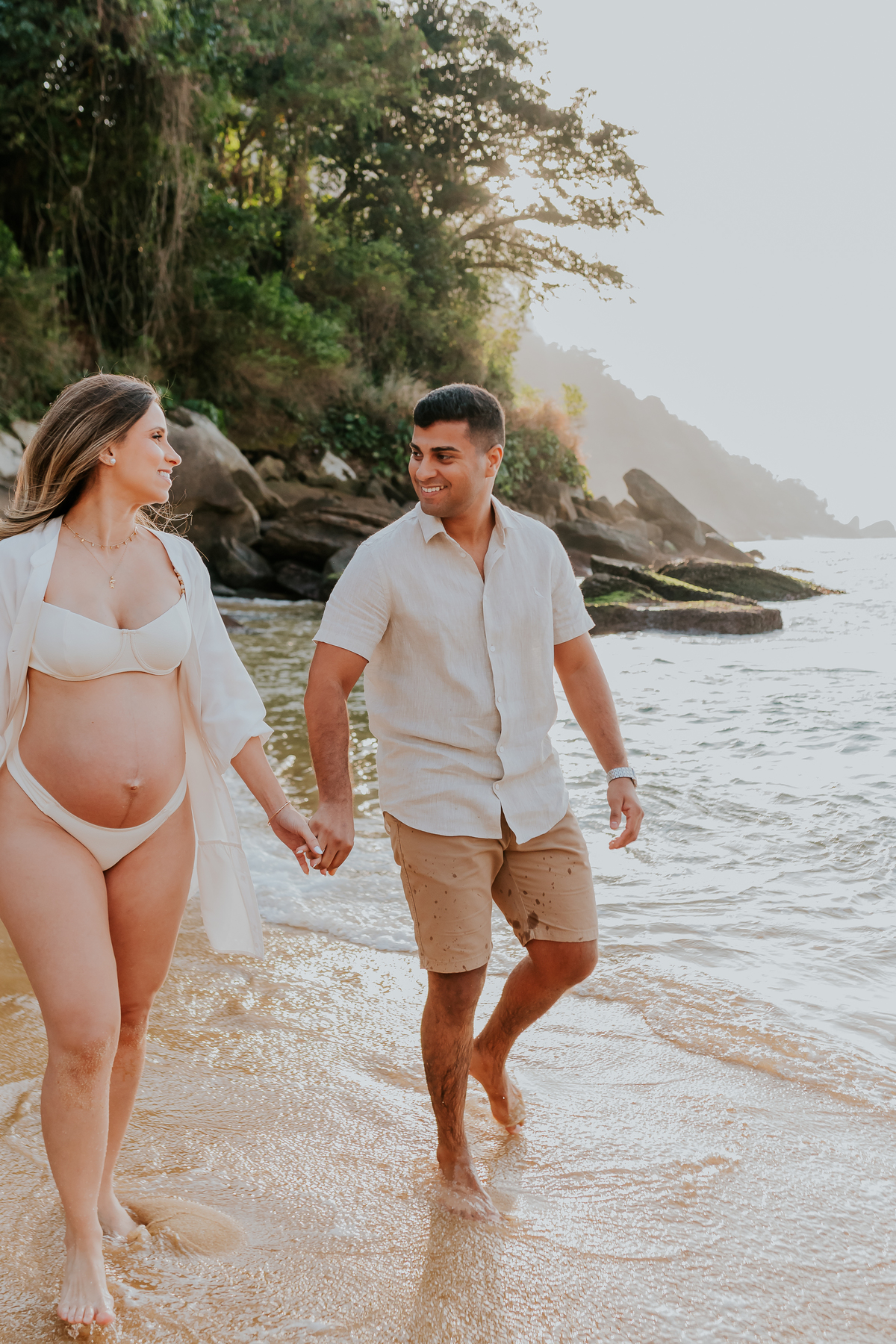 fotografia ensaio de gestante externo praia amanhecer Rio de Janeiro praia vermelha urca rj fotografa familia 
