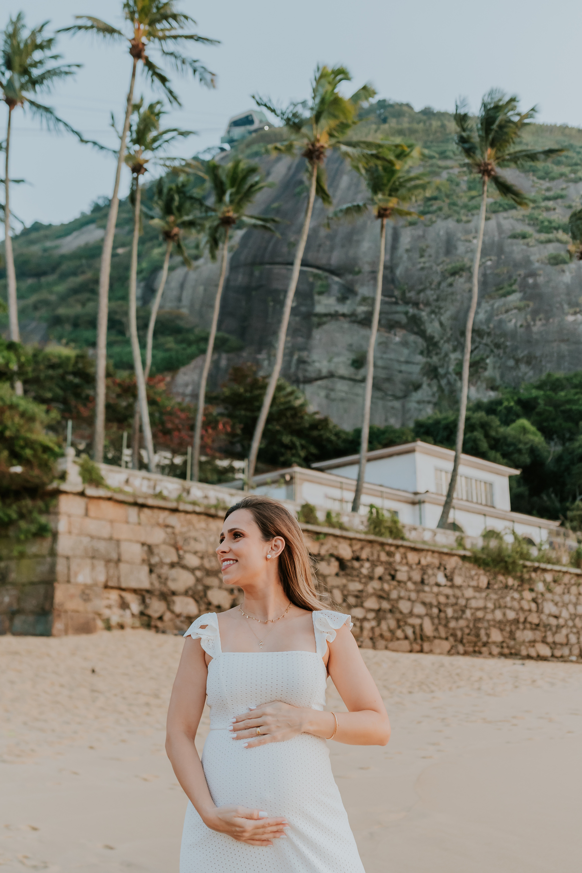 fotografia ensaio de gestante externo praia amanhecer Rio de Janeiro praia vermelha urca rj fotografa familia 