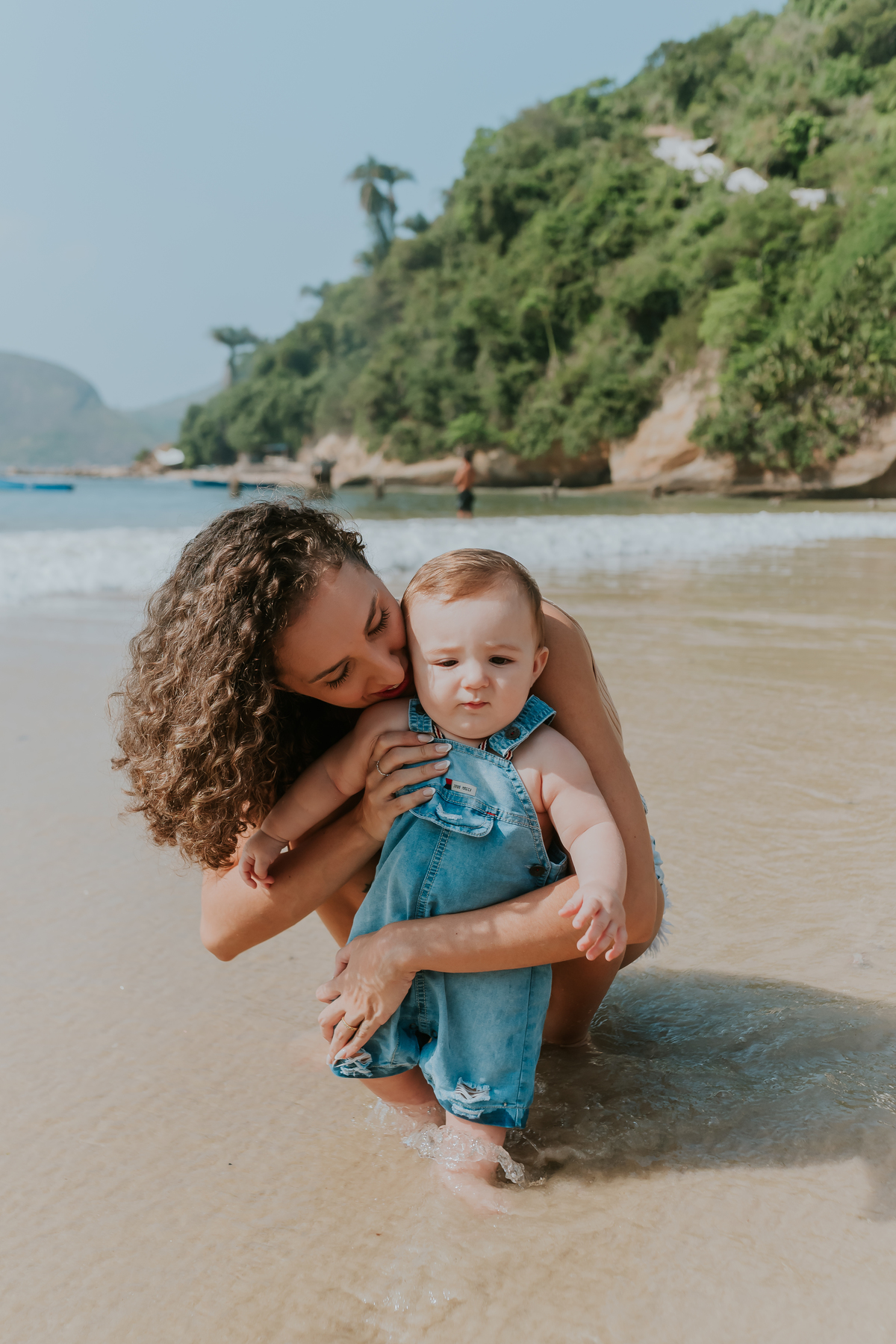 fotografia ensaio familia externo acompanhamento bebe 7 meses praia da boa viagem Niteroi rio de janeiro fotografa 