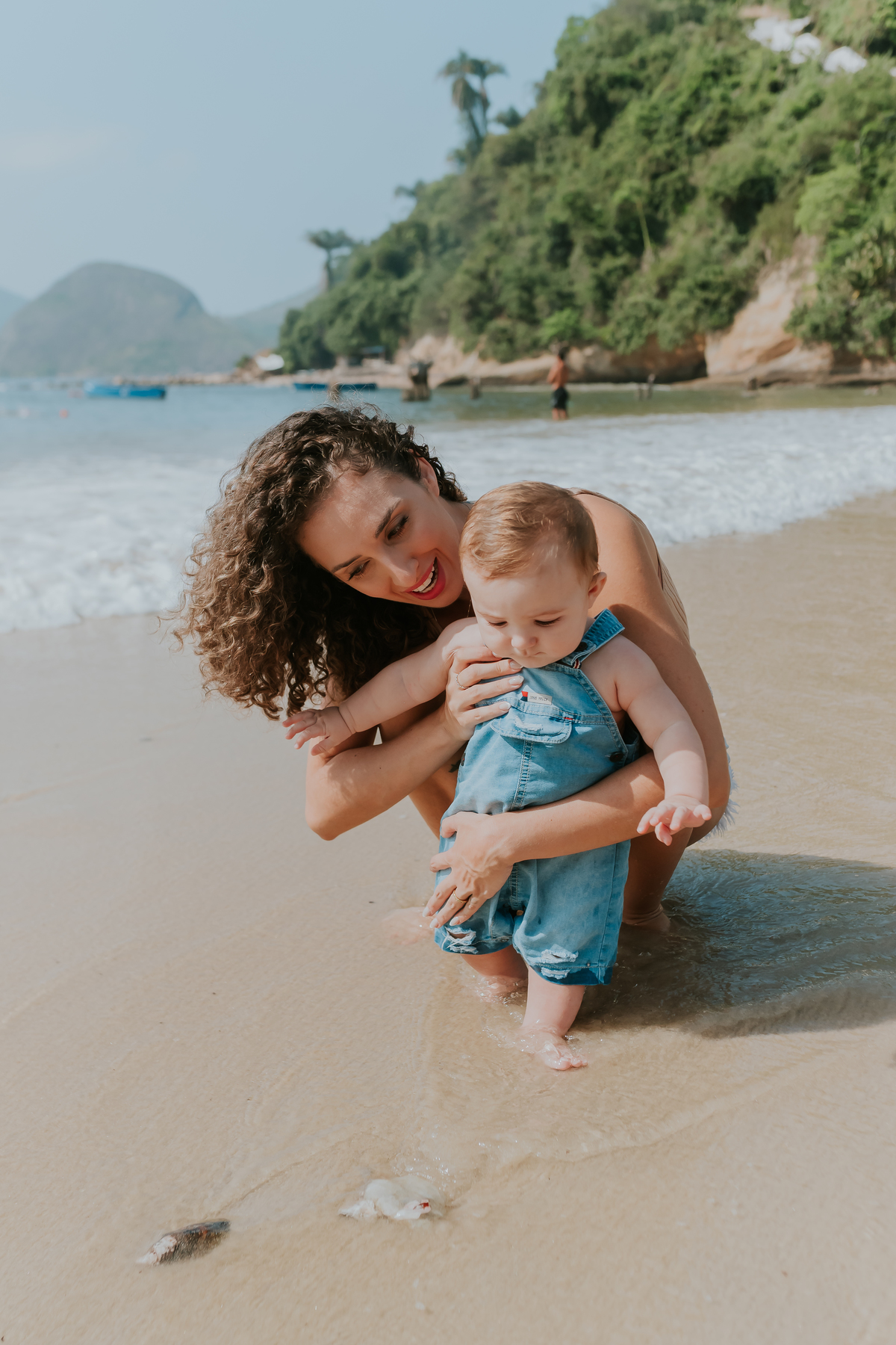 fotografia ensaio familia externo acompanhamento bebe 7 meses praia da boa viagem Niteroi rio de janeiro fotografa 