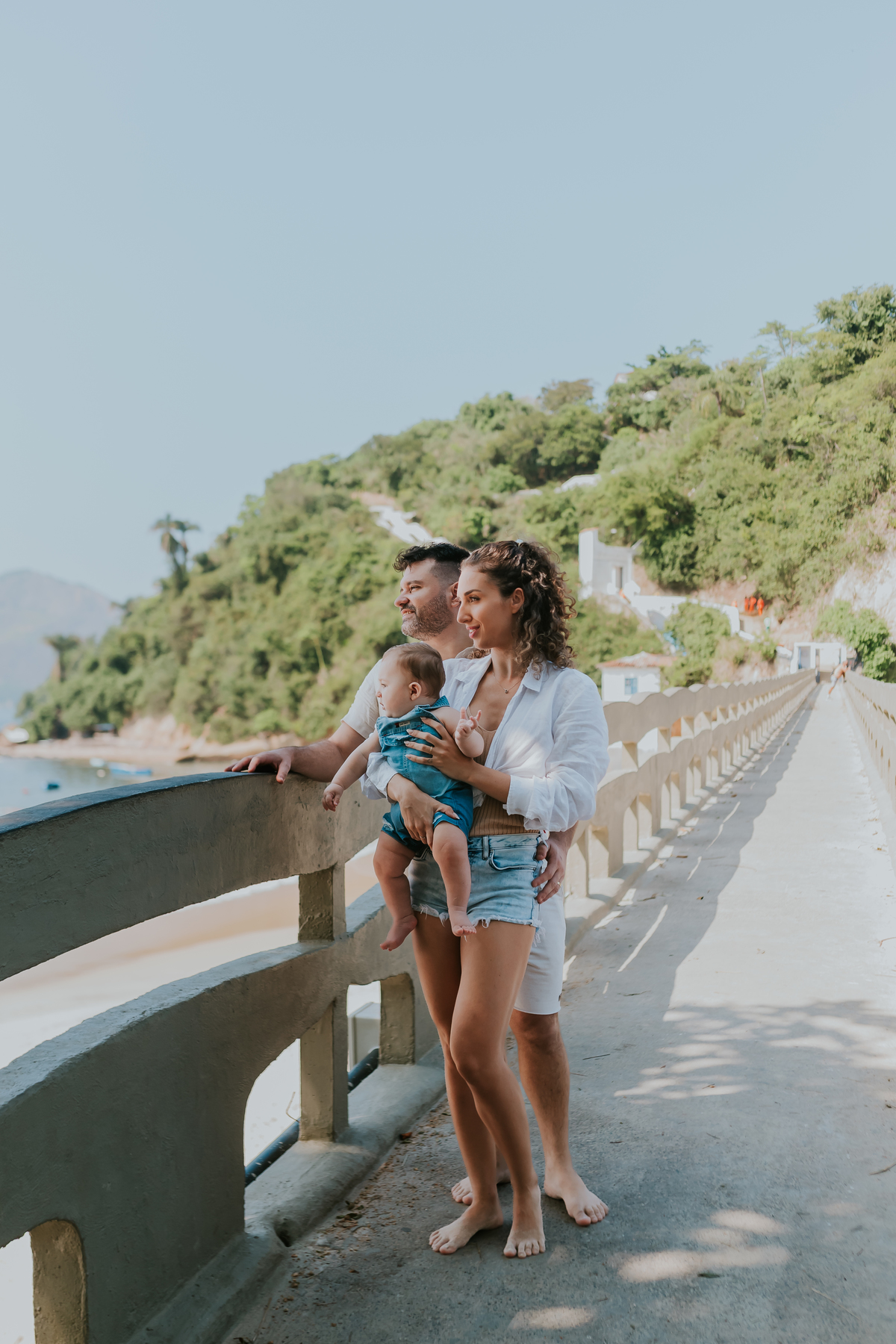 fotografia ensaio familia externo acompanhamento bebe 7 meses praia da boa viagem Niteroi rio de janeiro fotografa 