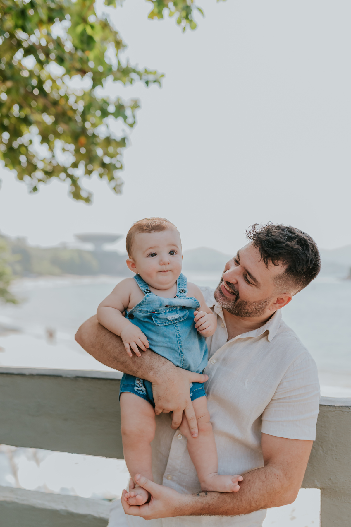 fotografia ensaio familia externo acompanhamento bebe 7 meses praia da boa viagem Niteroi rio de janeiro fotografa 