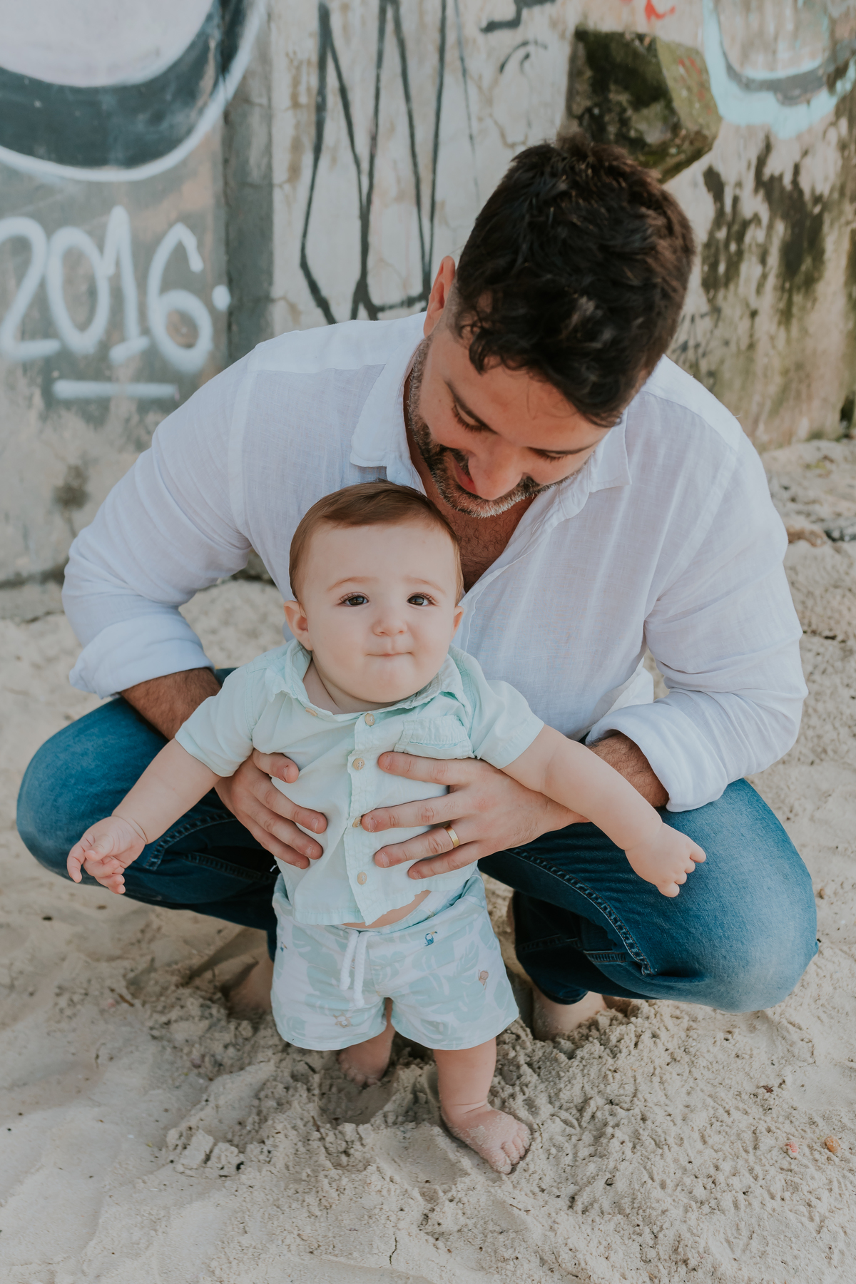 fotografia ensaio familia externo acompanhamento bebe 7 meses praia da boa viagem Niteroi rio de janeiro fotografa 