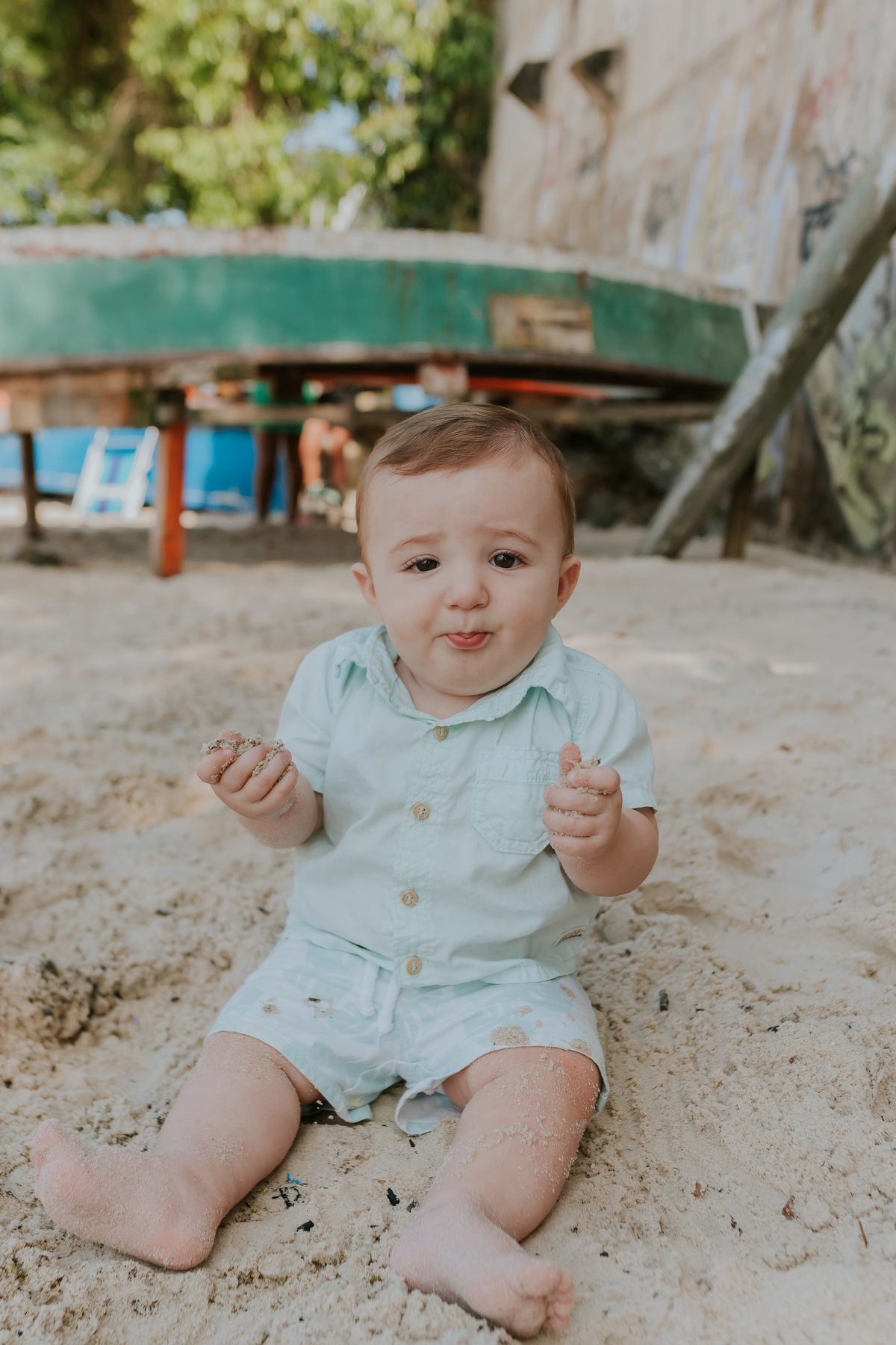 fotografia ensaio familia externo acompanhamento bebe 7 meses praia da boa viagem Niteroi rio de janeiro fotografa 