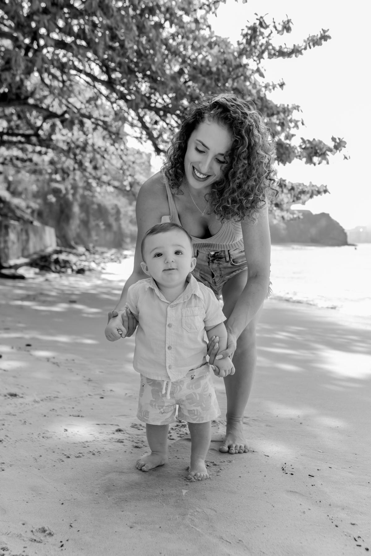 fotografia ensaio familia externo acompanhamento bebe 7 meses praia da boa viagem Niteroi rio de janeiro fotografa 