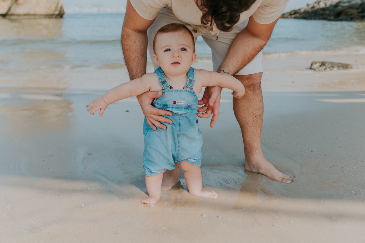 fotografia ensaio familia externo acompanhamento bebe 7 meses praia da boa viagem Niteroi rio de janeiro fotografa 