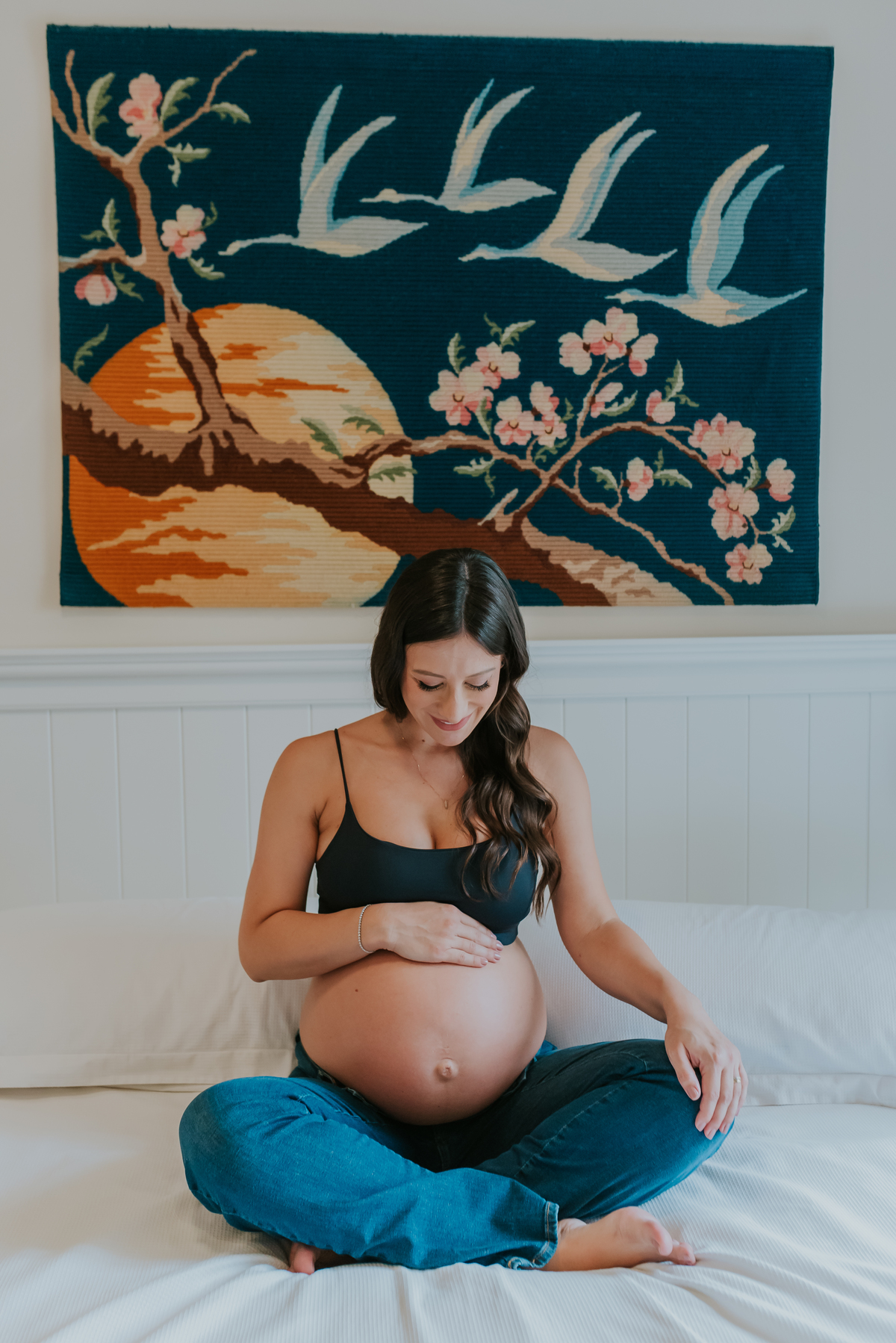 fotografa bruna Guerson fotografia família ensaio gestante em casa rio de janeiro Tijuca a espera da Cecilia 