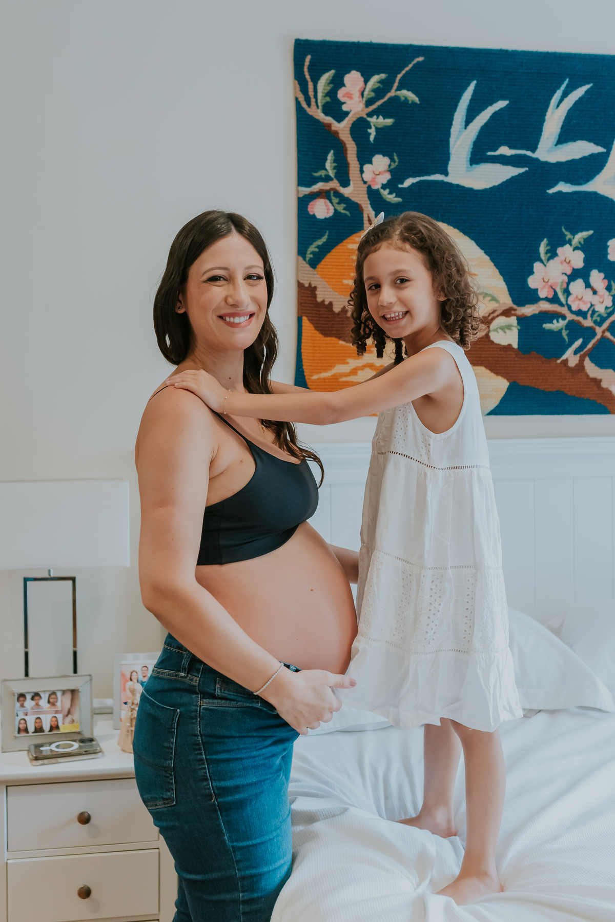 fotografa bruna Guerson fotografia família ensaio gestante em casa rio de janeiro Tijuca a espera da Cecilia 
