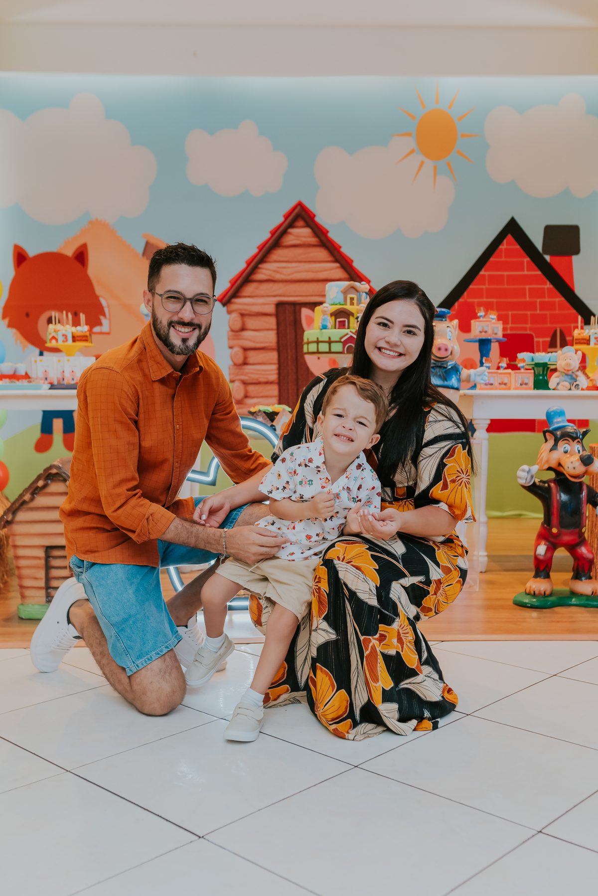 fotografia festa infantil jacapregua Rio de Janeiro fotografa familia 3 anos Antonio tema 3 porquinhos casa de festas dreams