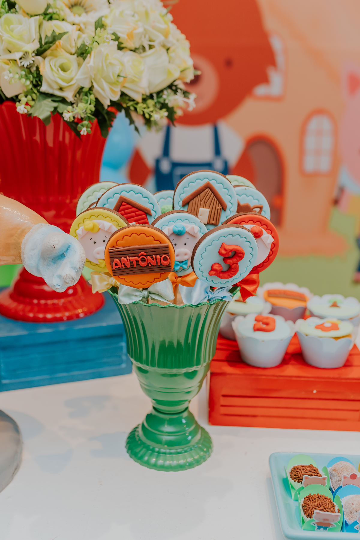 fotografia festa infantil jacapregua Rio de Janeiro fotografa familia 3 anos Antonio tema 3 porquinhos casa de festas dreams