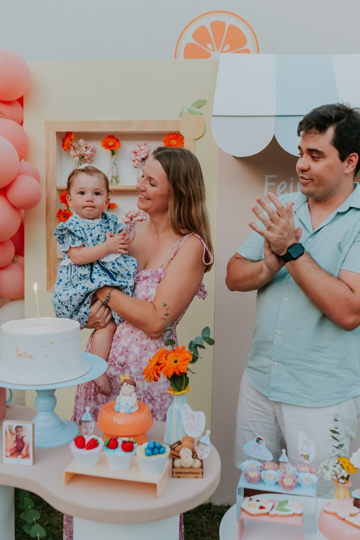 fotografia festa infantil 1 ano ilha do governador jardim Guanabara fotografa familia ao ar livre 