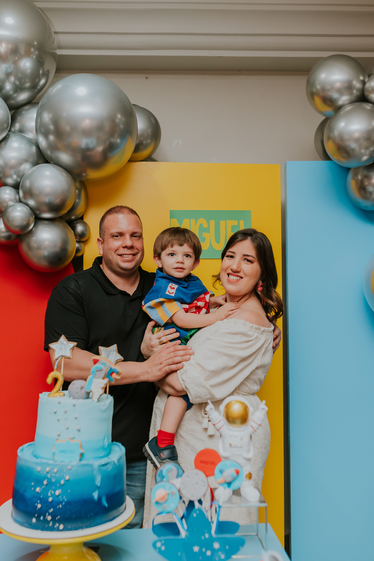 fotografia festa infantil 2 anos Miguel Tijuca rio de janeiro tema astronauta fotografa familia 