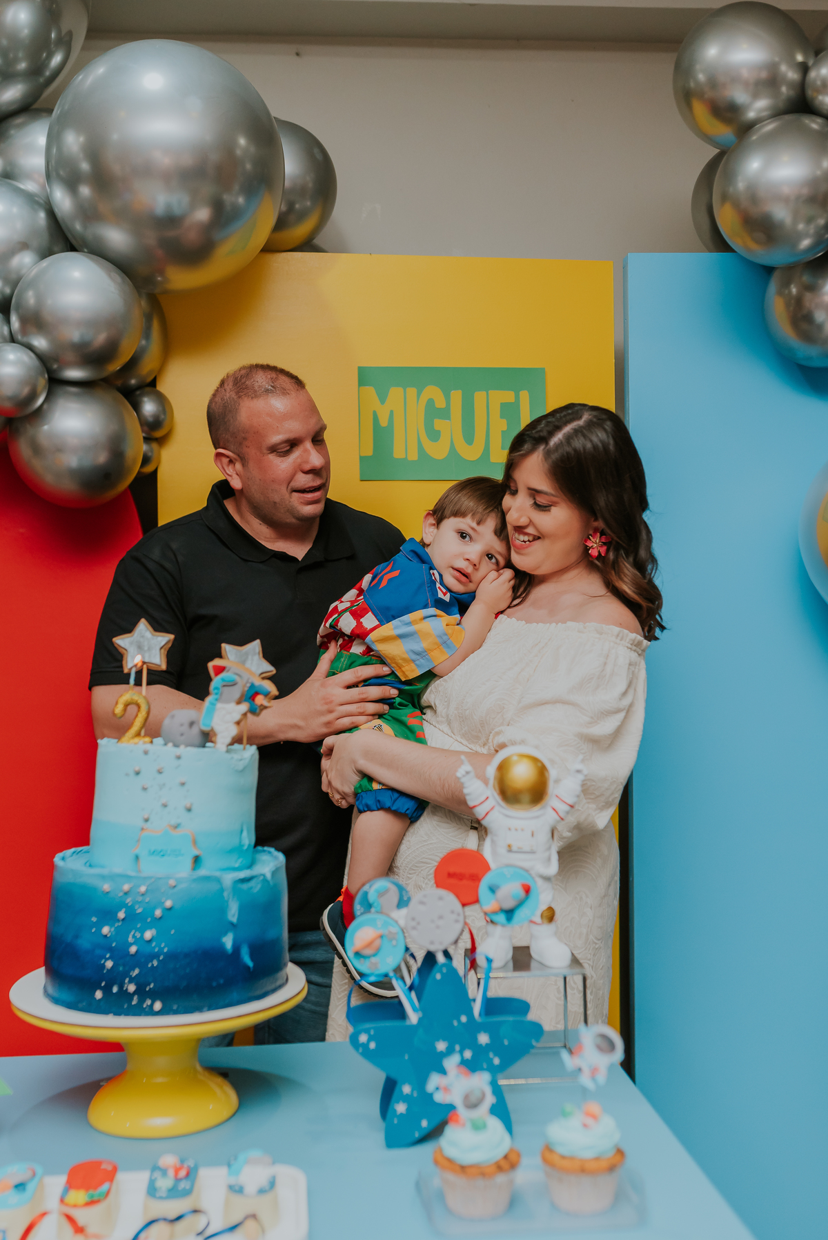 fotografia festa infantil 2 anos Miguel Tijuca rio de janeiro tema astronauta fotografa familia 
