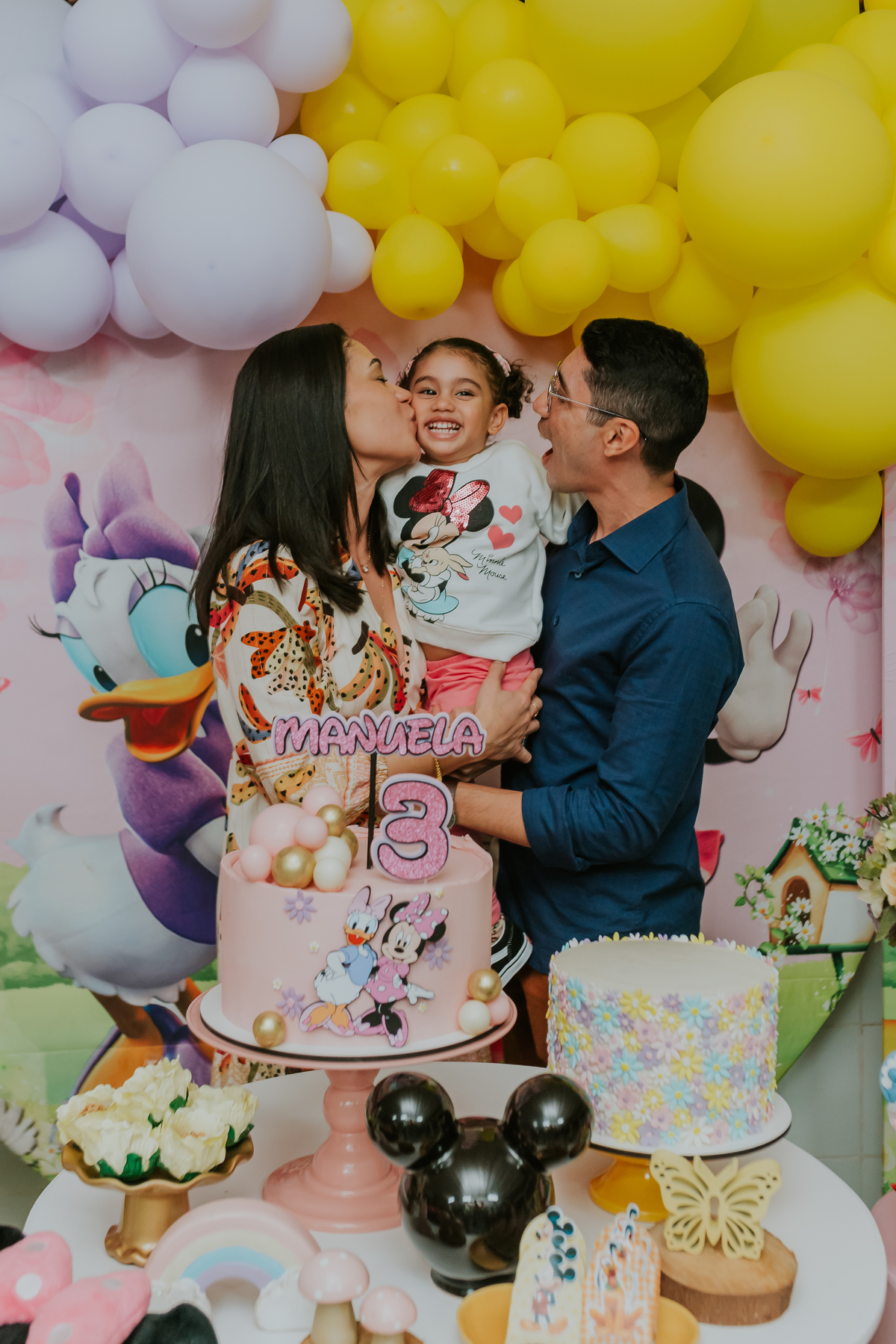 fotografia festa infantil galeto ilha do governador Rio de Janeiro 3 anos Manuela tema mickey e Minnie fotografa familia 