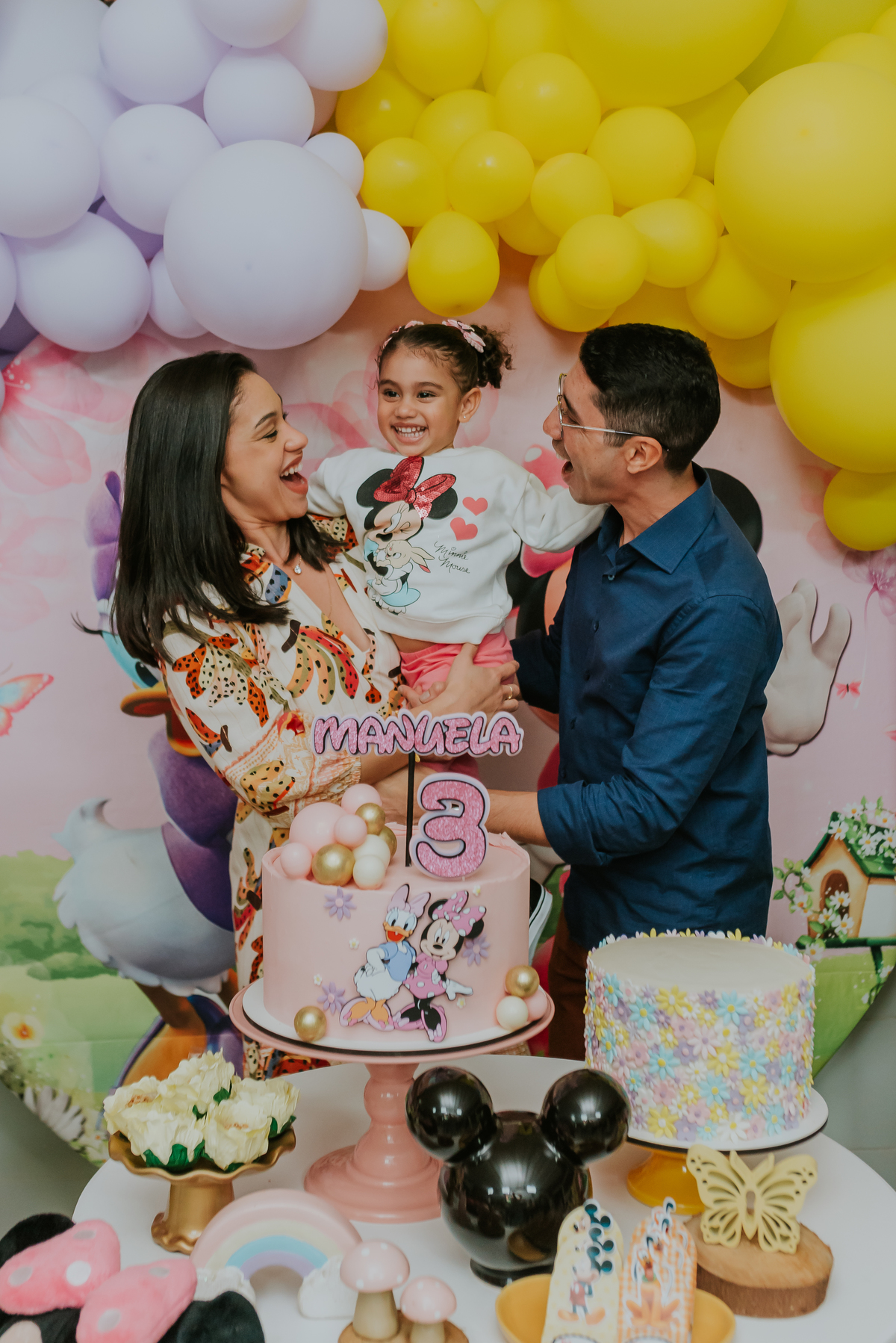 fotografia festa infantil galeto ilha do governador Rio de Janeiro 3 anos Manuela tema mickey e Minnie fotografa familia 