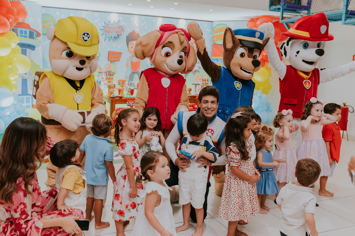 fotografia festa infantil barra da Tijuca folia encantada Rio de Janeiro 4 anos Arthur tema patrulha cantina fotografa bruna Guerson familia 