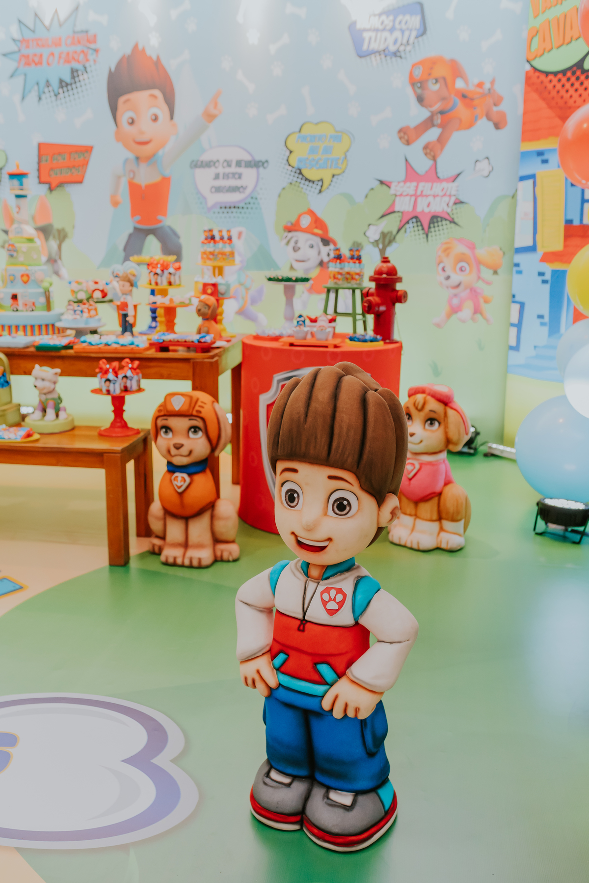 fotografia festa infantil barra da Tijuca folia encantada Rio de Janeiro 4 anos Arthur tema patrulha cantina fotografa bruna Guerson familia 