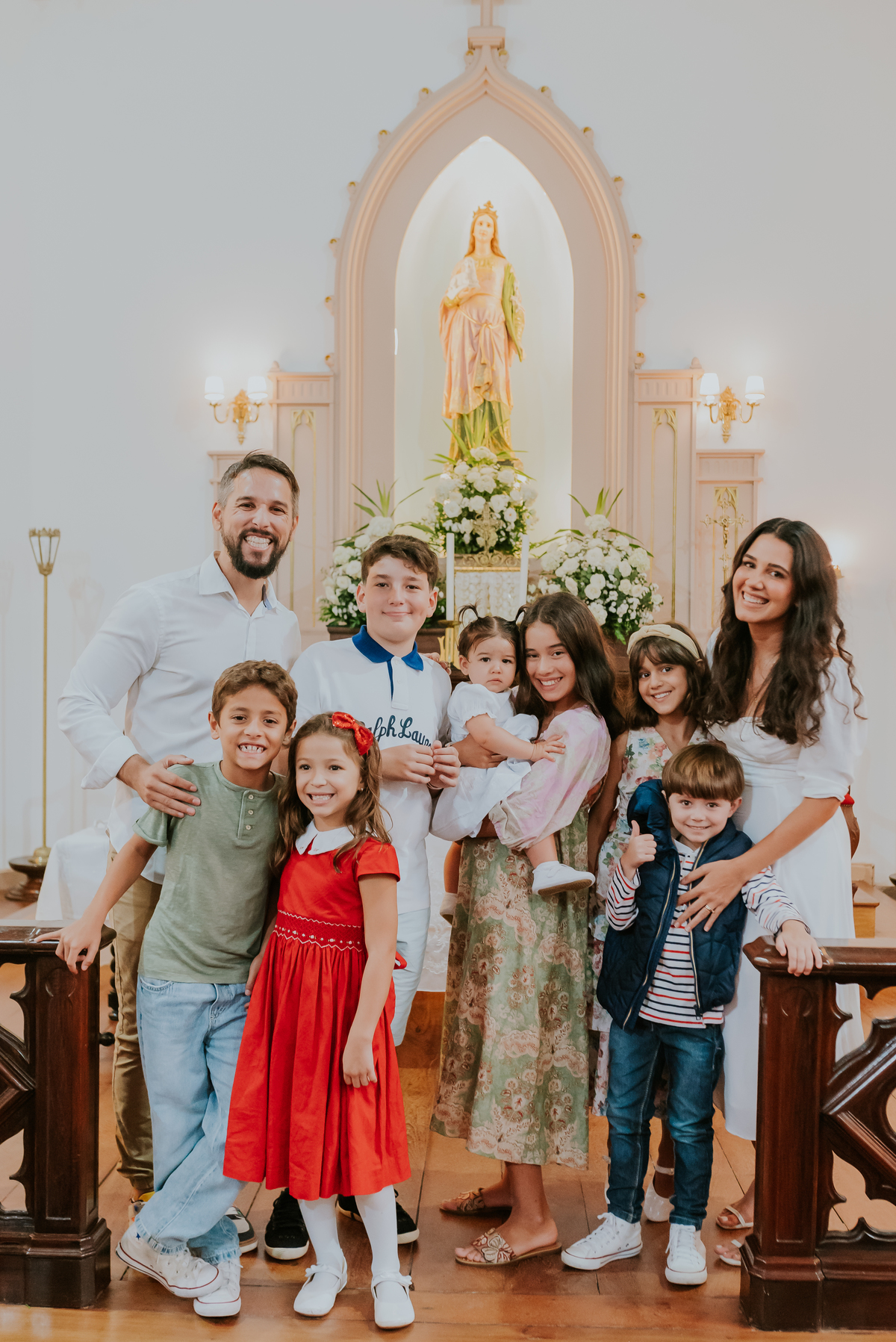Fundação Casa Santa Ignez fotografia batizado batismo fotografa familia helena Rio de Janeiro gavea bruna Guerson 