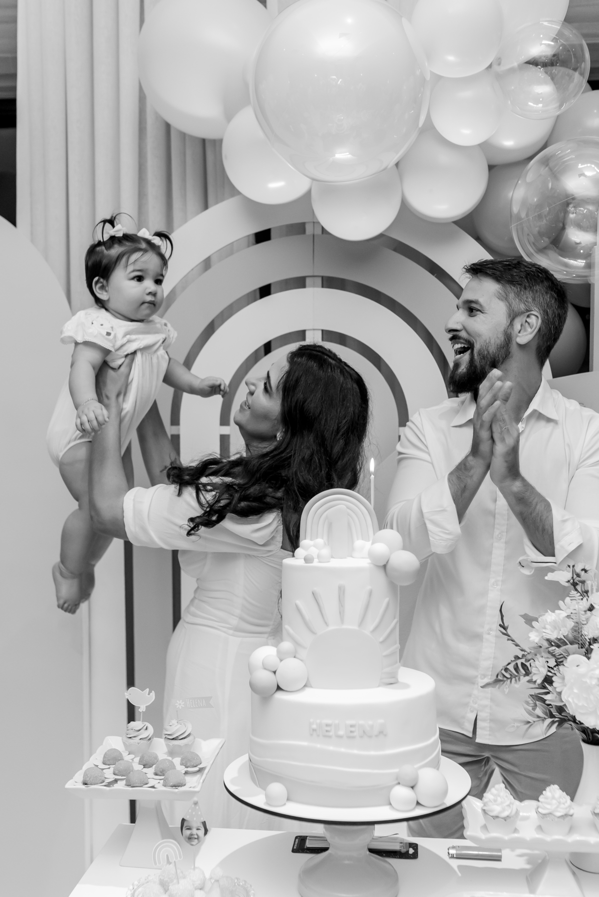 festa infantil fotografia barra da Tijuca fotografa familia 1 ano helena Rio de Janeiro bruna Guerson tema raio de sol 