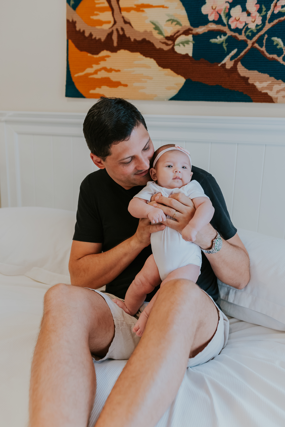 fotografa ensaio familia em casa 3 meses Cecilia acompanhamento Tijuca Rio de Janeiro fotografa Bruna Guerson 