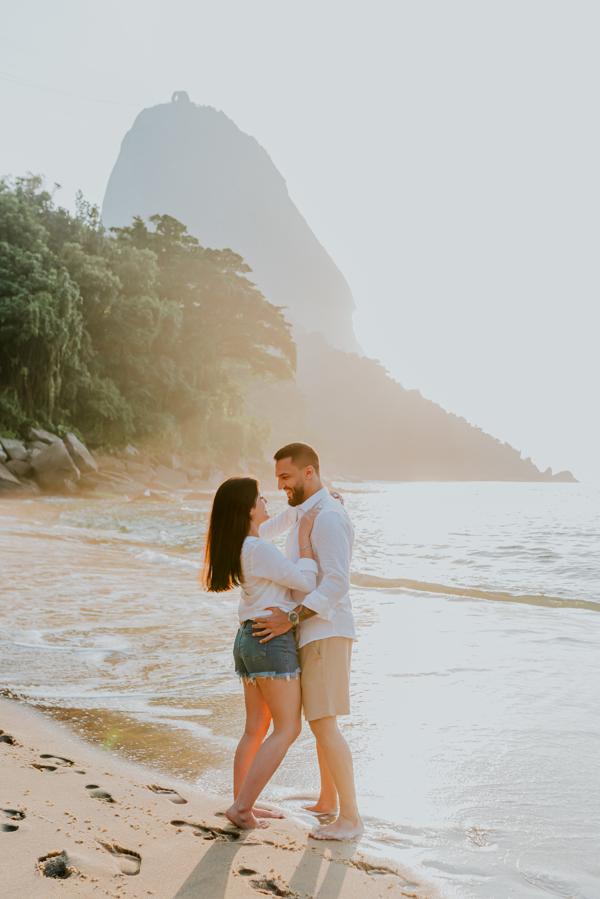 fotografia ensaio casal externo Rio de Janeiro praia vermelha urca mirante dona marta fotografa bruna Guerson 