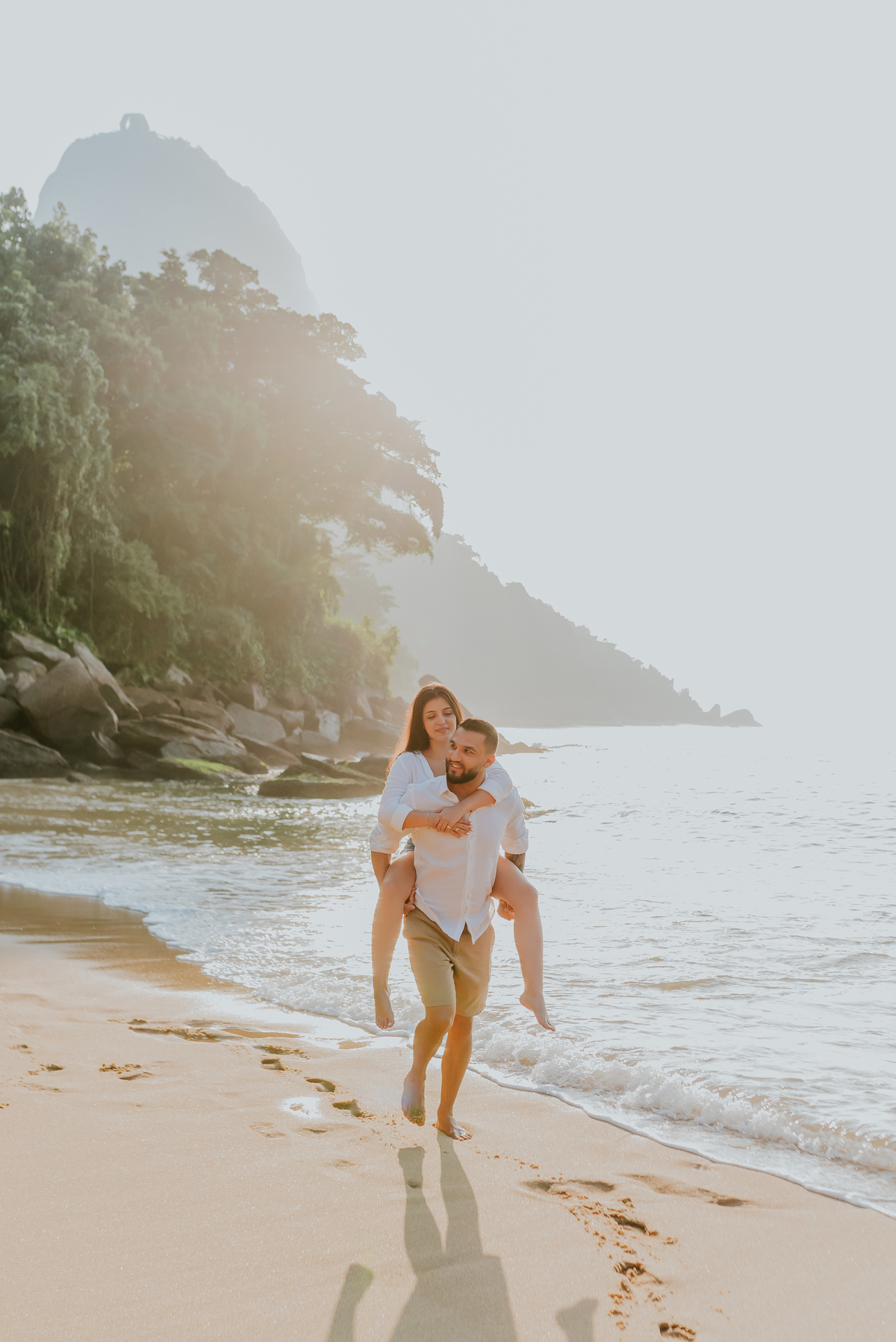 fotografia ensaio casal externo Rio de Janeiro praia vermelha urca mirante dona marta fotografa bruna Guerson 